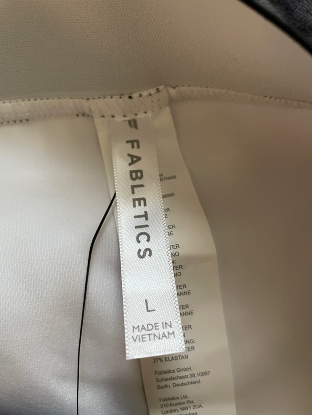 Fabulous White Athletic Skirt with Black Waistband SZ L - Picture 4 of 7